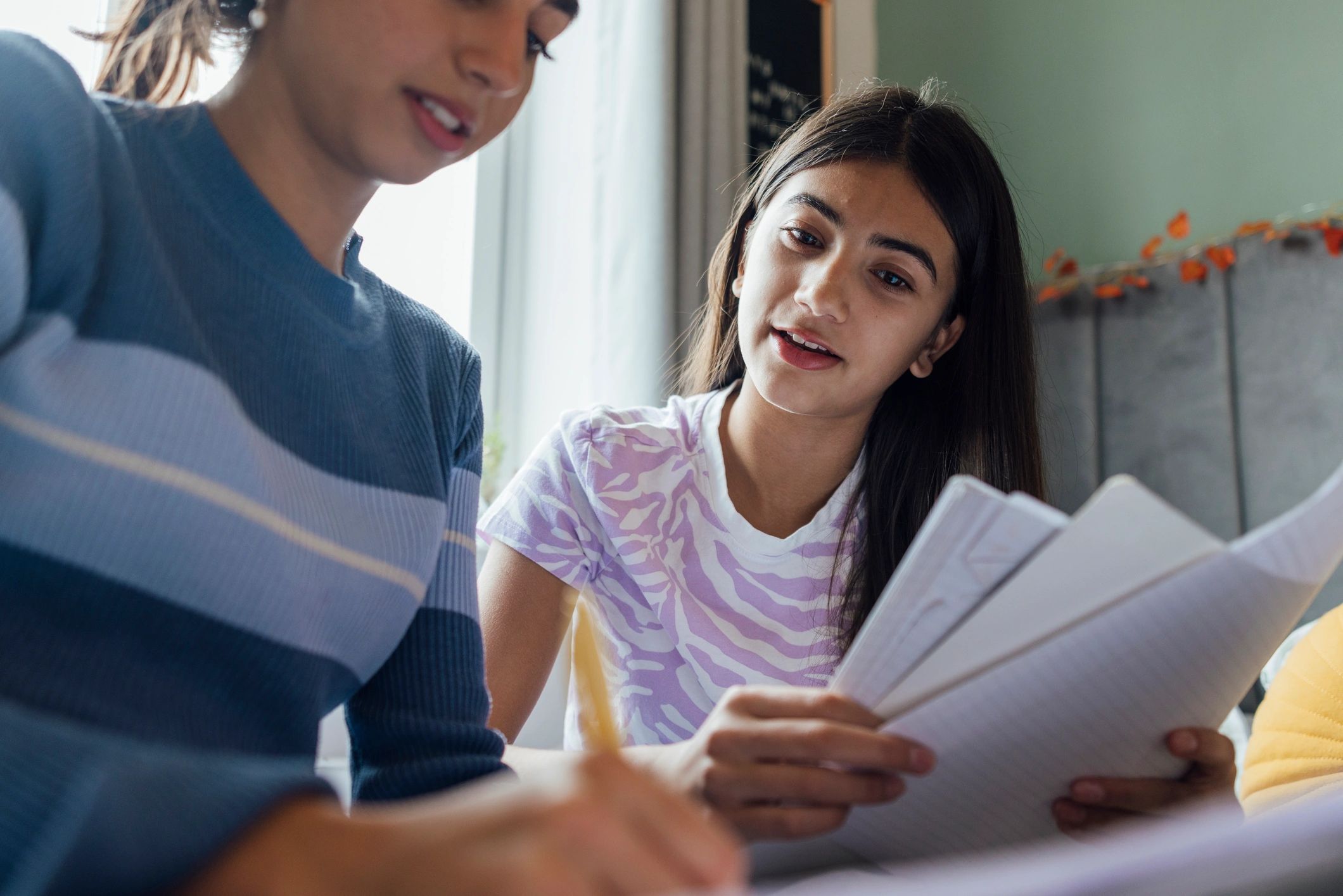 Teacher coaching a learner during a one-on-one lesson